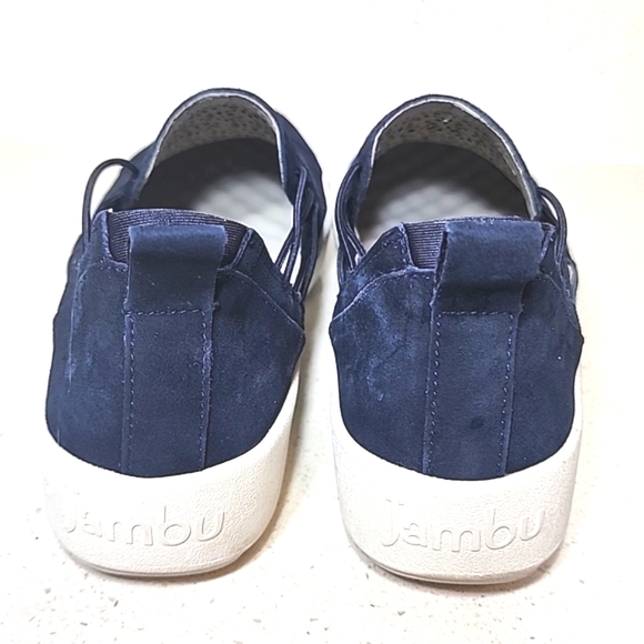Jambu Erin Slip-on Relaxed Foam. Women's All Leather Suede. Size 9 Navy Blue - Picture 3 of 7